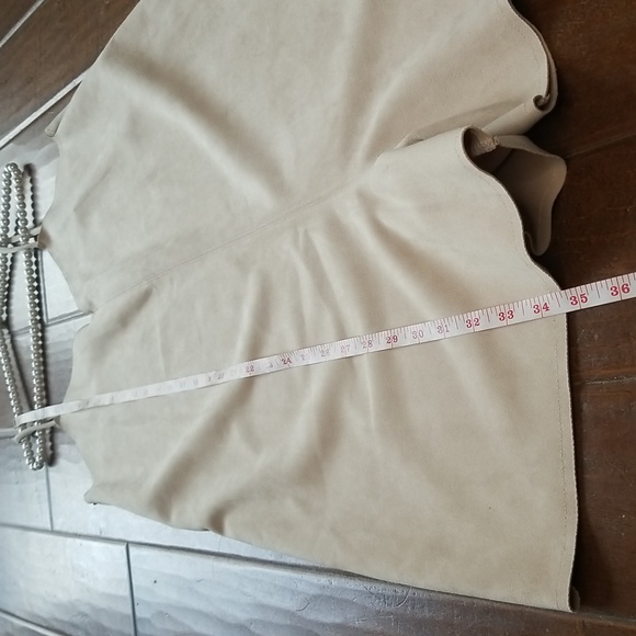 Zara Womens Cream Faux Suede Spaghetti Strap V Neck Romper - Picture 5 of 10